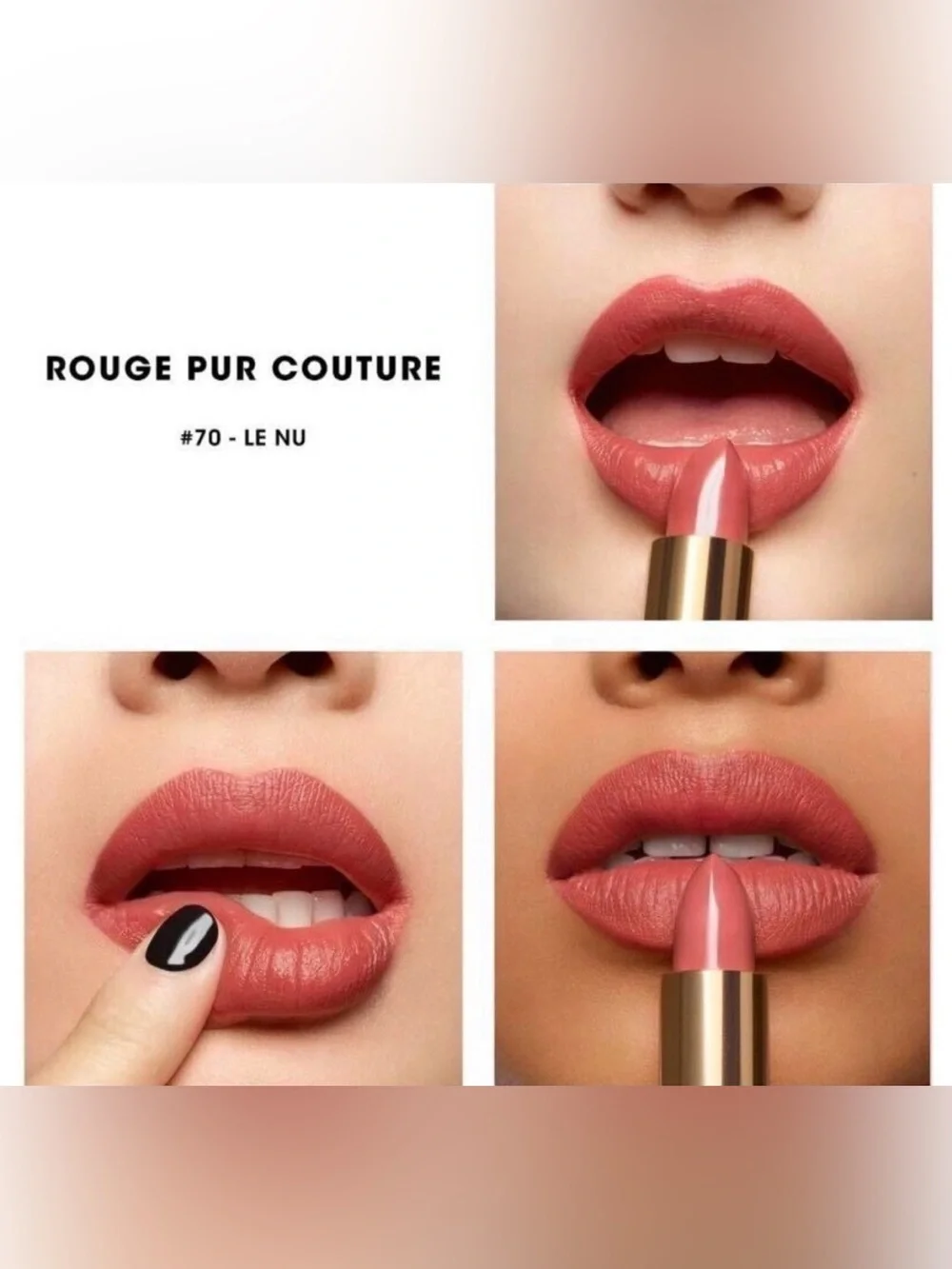 Yves Saint Laurent Rouge pur couture lipstick -70 - Picture 2 of 4